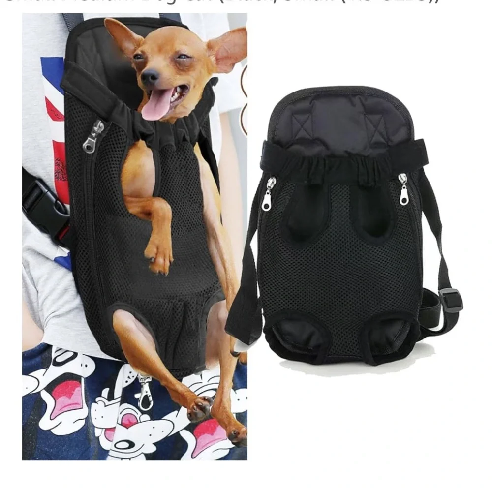 NWOT Pet Carrier Backpack, Adjustable Pet Dog Carrier Backpack Travel Bag Black